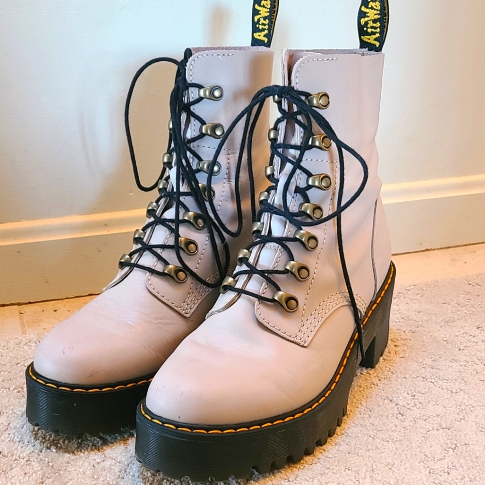 Dr Marten Leona Combat Platform Boot